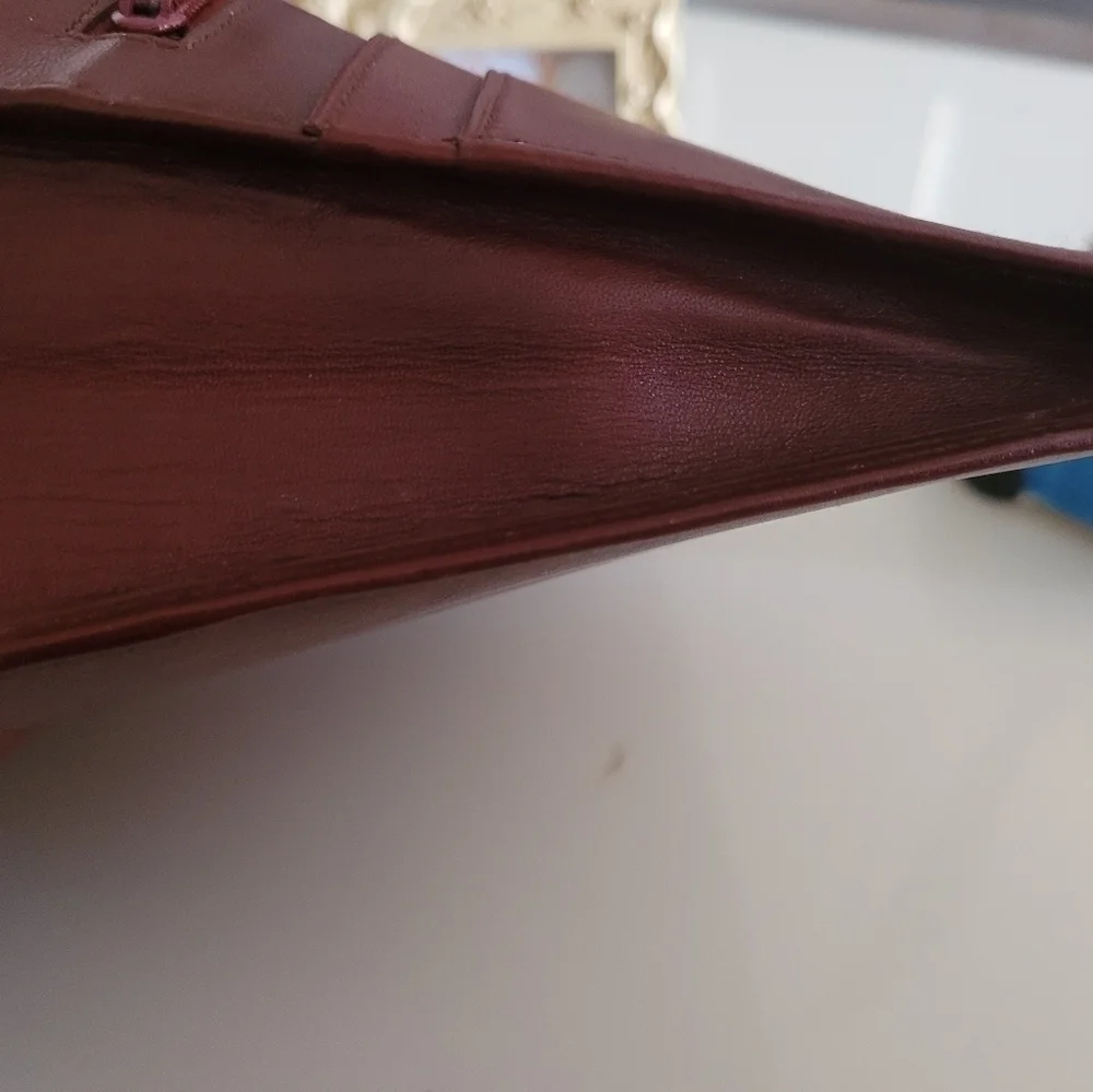 Vintage Cartier Bordeaux Organizer Clutch Bag